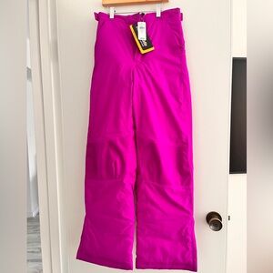 LL Bean ColdBuster Vibrant Pink Snow Pants Sz 16